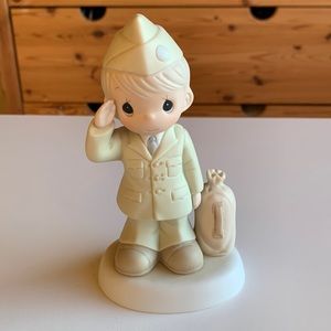 Precious Moments Figurine “Bless Those Who Serve Their Country,” Army